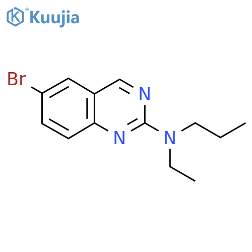 6-bromo-N-ethyl-N-propylquinazolin-2-amine structure