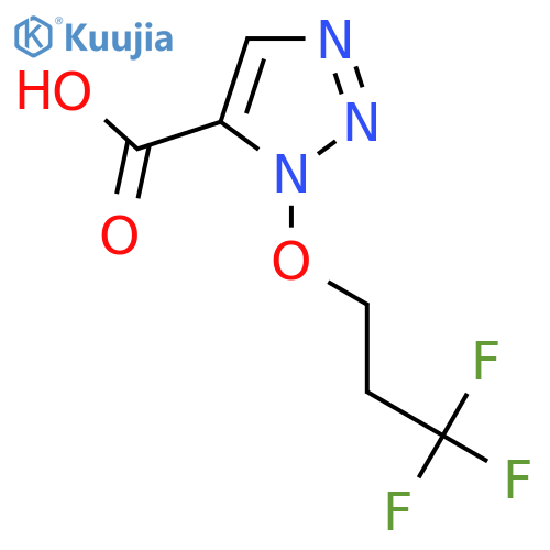 1-(3,3,3-trifluoropropoxy)-1H-1,2,3-triazole-5-carboxylic acid structure