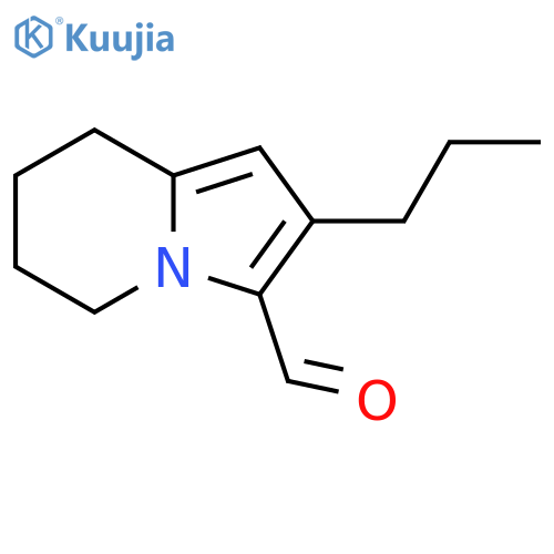 2-Propyl-5,6,7,8-tetrahydroindolizine-3-carbaldehyde structure