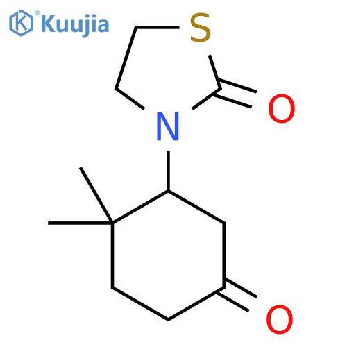 3-(2,2-Dimethyl-5-oxocyclohexyl)-1,3-thiazolidin-2-one structure