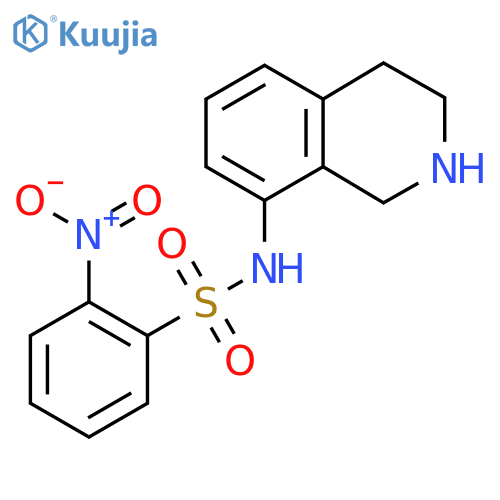 2-nitro-N-(1,2,3,4-tetrahydroisoquinolin-8-yl)benzene-1-sulfonamide structure