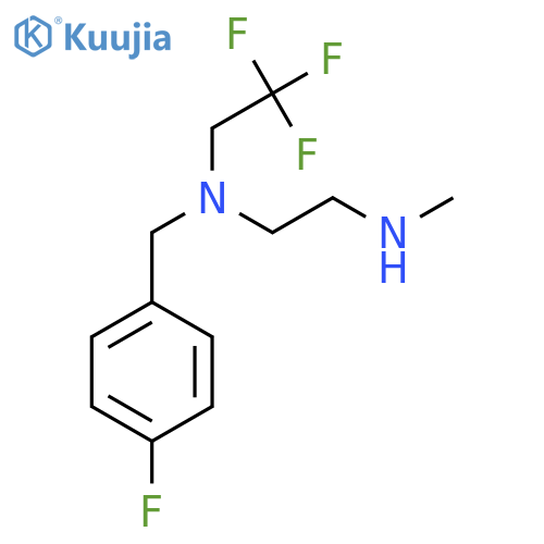 (4-fluorophenyl)methyl2-(methylamino)ethyl(2,2,2-trifluoroethyl)amine structure