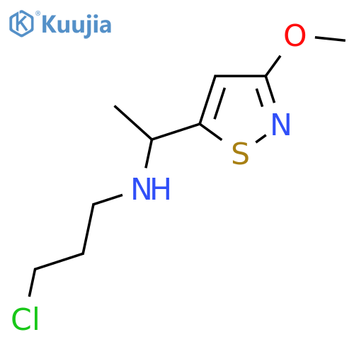 (3-chloropropyl)1-(3-methoxy-1,2-thiazol-5-yl)ethylamine structure