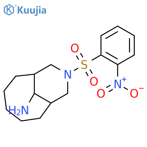 9-(2-Nitrobenzenesulfonyl)-9-azabicyclo[5.3.1]undecan-11-amine structure