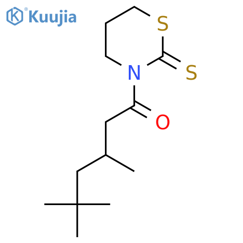 3,5,5-trimethyl-1-(2-sulfanylidene-1,3-thiazinan-3-yl)hexan-1-one structure