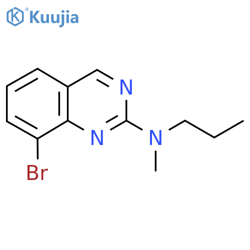 8-bromo-N-methyl-N-propylquinazolin-2-amine structure