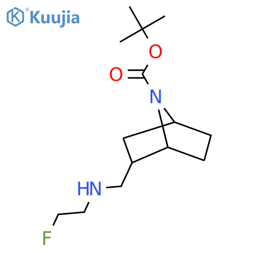 tert-butyl 2-{(2-fluoroethyl)aminomethyl}-7-azabicyclo2.2.1heptane-7-carboxylate structure