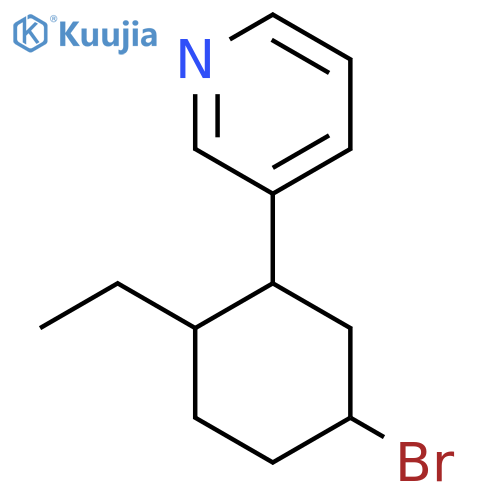 3-(5-Bromo-2-ethylcyclohexyl)pyridine structure