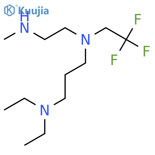 diethyl(3-{2-(methylamino)ethyl(2,2,2-trifluoroethyl)amino}propyl)amine structure