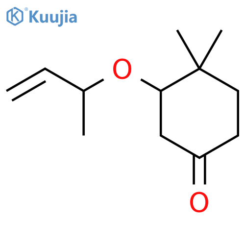 3-(But-3-en-2-yloxy)-4,4-dimethylcyclohexan-1-one structure