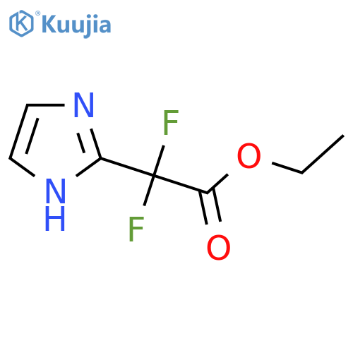 ethyl 2,2-difluoro-2-(1H-imidazol-2-yl)acetate structure