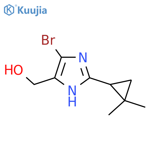 [4-bromo-2-(2,2-dimethylcyclopropyl)-1H-imidazol-5-yl]methanol structure