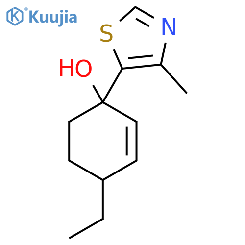 4-Ethyl-1-(4-methyl-1,3-thiazol-5-yl)cyclohex-2-en-1-ol structure