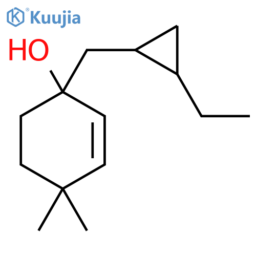 1-[(2-Ethylcyclopropyl)methyl]-4,4-dimethylcyclohex-2-en-1-ol structure