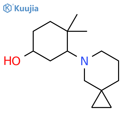 3-{5-Azaspiro[2.5]octan-5-yl}-4,4-dimethylcyclohexan-1-ol structure