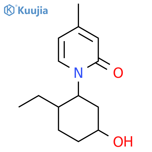 1-(2-Ethyl-5-hydroxycyclohexyl)-4-methyl-1,2-dihydropyridin-2-one structure