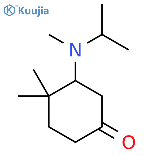 4,4-Dimethyl-3-[methyl(propan-2-yl)amino]cyclohexan-1-one structure