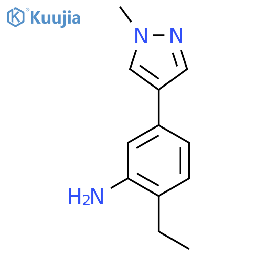 2-ethyl-5-(1-methyl-1H-pyrazol-4-yl)aniline structure