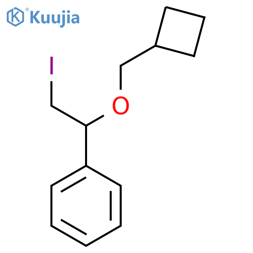 1-(cyclobutylmethoxy)-2-iodoethylbenzene structure