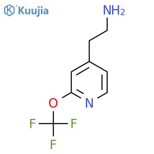 2-2-(trifluoromethoxy)pyridin-4-ylethan-1-amine structure