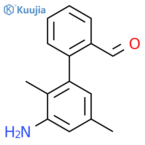 2-(3-amino-2,5-dimethylphenyl)benzaldehyde structure