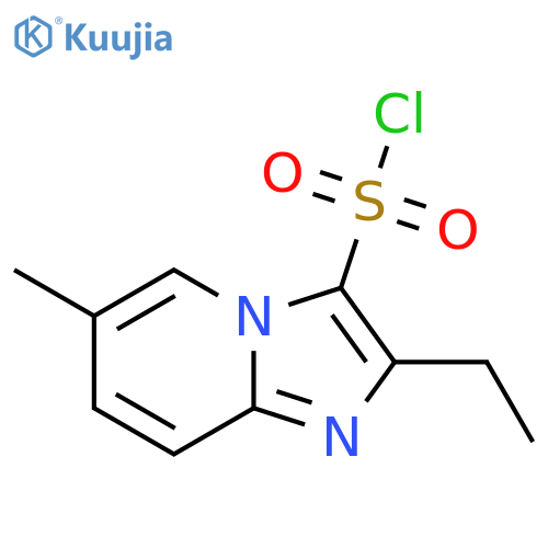 2-ethyl-6-methylimidazo1,2-apyridine-3-sulfonyl chloride structure