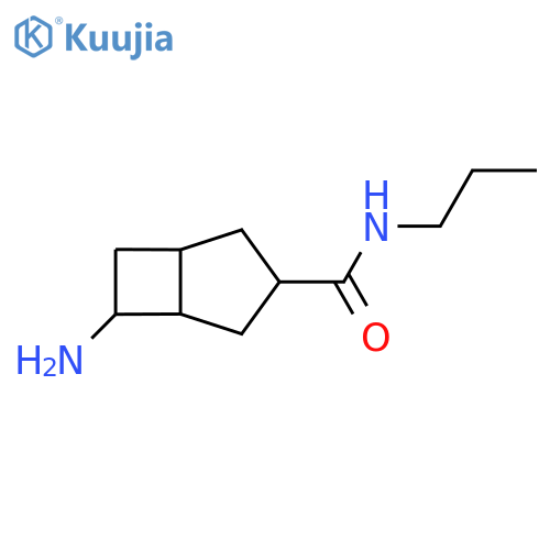 6-amino-N-propylbicyclo3.2.0heptane-3-carboxamide structure