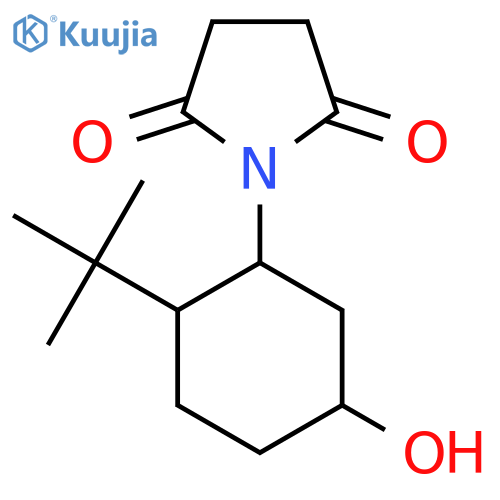 1-(2-Tert-butyl-5-hydroxycyclohexyl)pyrrolidine-2,5-dione structure