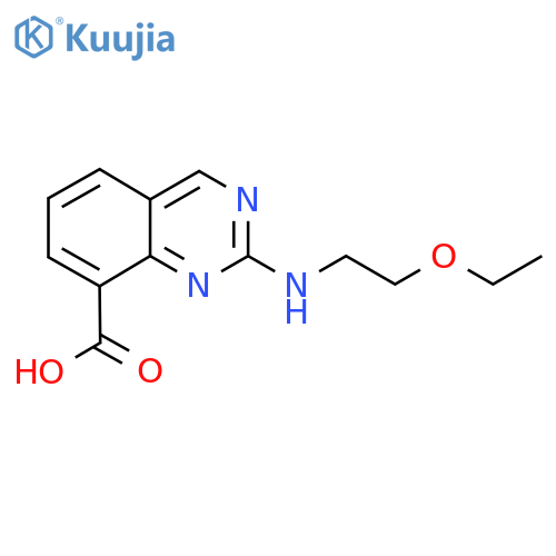 2-[(2-Ethoxyethyl)amino]quinazoline-8-carboxylic acid structure