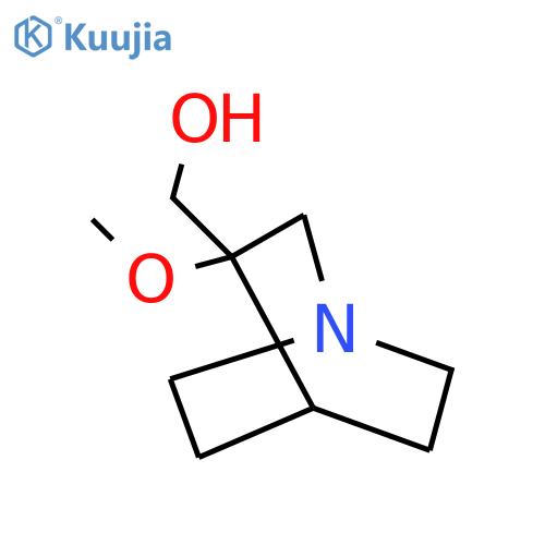{3-methoxy-1-azabicyclo2.2.2octan-3-yl}methanol structure