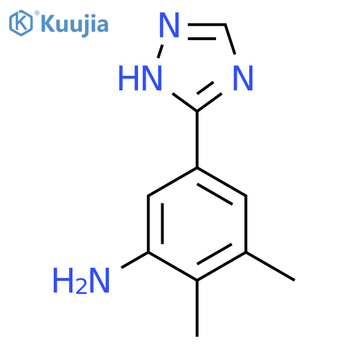 2,3-dimethyl-5-(1H-1,2,4-triazol-3-yl)aniline structure