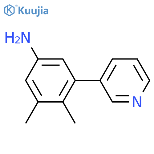 3,4-dimethyl-5-(pyridin-3-yl)aniline structure