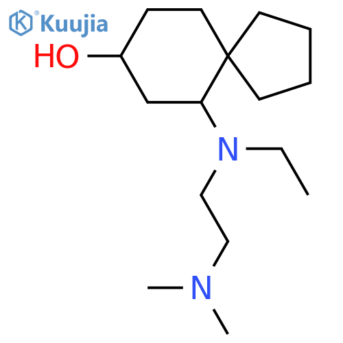 6-{[2-(Dimethylamino)ethyl](ethyl)amino}spiro[4.5]decan-8-ol structure