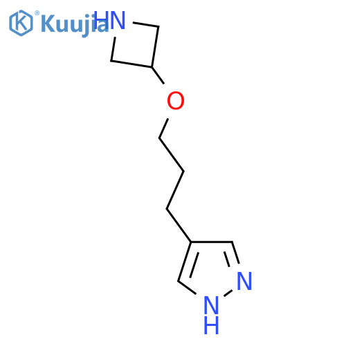 4-3-(azetidin-3-yloxy)propyl-1H-pyrazole structure