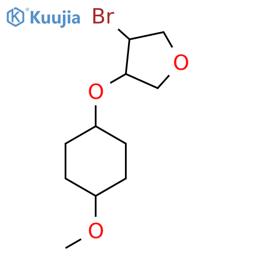 3-bromo-4-(4-methoxycyclohexyl)oxyoxolane structure