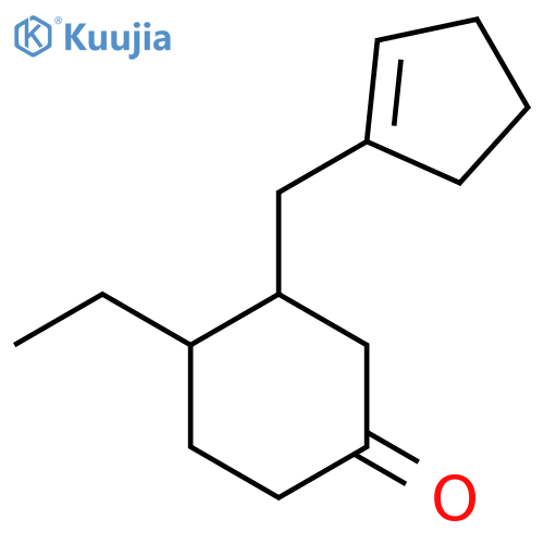 3-[(Cyclopent-1-en-1-yl)methyl]-4-ethylcyclohexan-1-one structure
