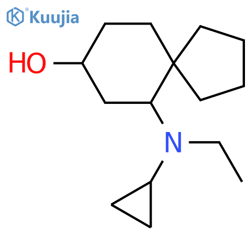 6-[Cyclopropyl(ethyl)amino]spiro[4.5]decan-8-ol structure