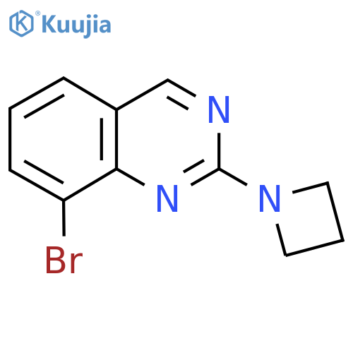 2-(Azetidin-1-yl)-8-bromoquinazoline structure