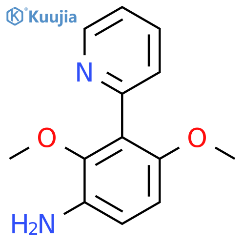 2,4-Dimethoxy-3-(pyridin-2-yl)aniline structure