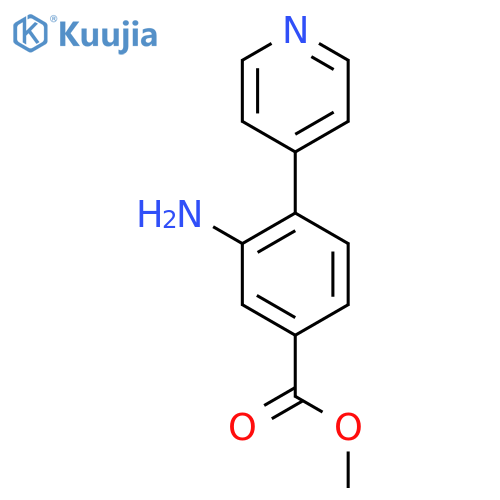 methyl 3-amino-4-(pyridin-4-yl)benzoate structure