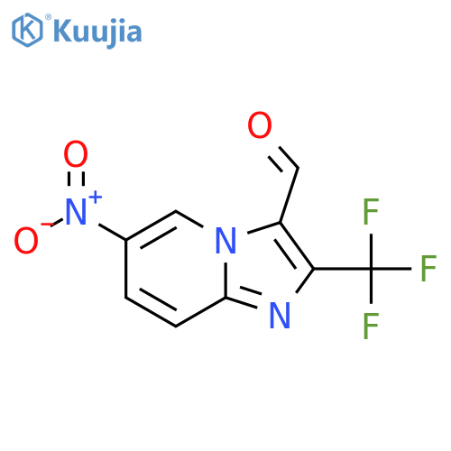 6-nitro-2-(trifluoromethyl)imidazo1,2-apyridine-3-carbaldehyde structure