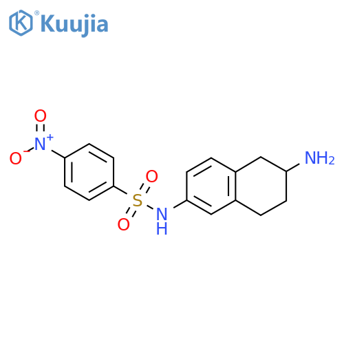 N-(6-amino-5,6,7,8-tetrahydronaphthalen-2-yl)-4-nitrobenzene-1-sulfonamide structure