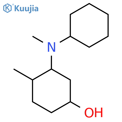 3-[Cyclohexyl(methyl)amino]-4-methylcyclohexan-1-ol structure