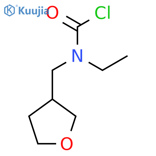 N-ethyl-N-[(oxolan-3-yl)methyl]carbamoyl chloride structure
