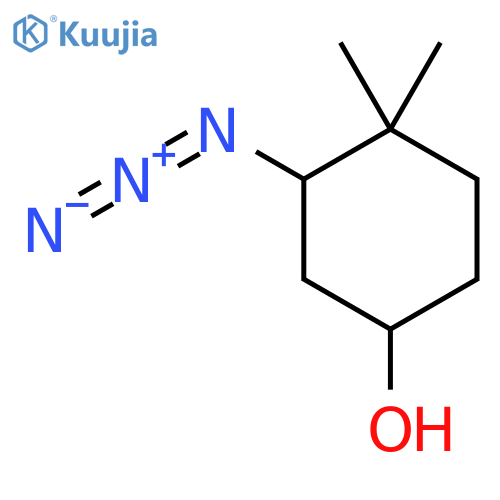 3-Azido-4,4-dimethylcyclohexan-1-ol structure