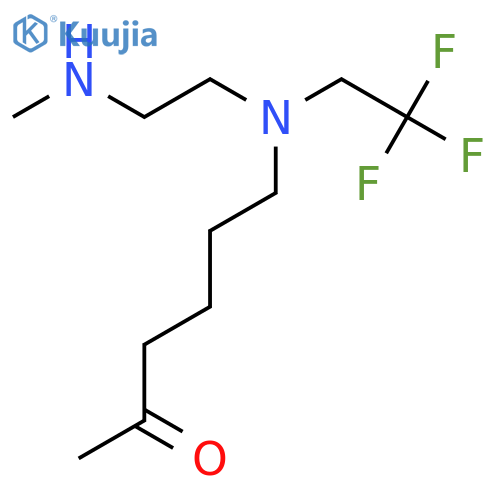 6-{2-(methylamino)ethyl(2,2,2-trifluoroethyl)amino}hexan-2-one structure