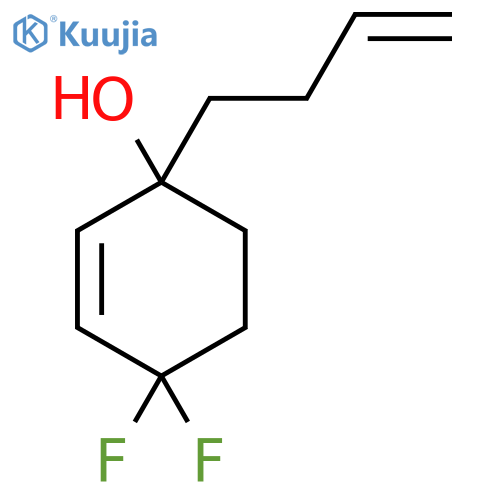 1-(But-3-en-1-yl)-4,4-difluorocyclohex-2-en-1-ol structure