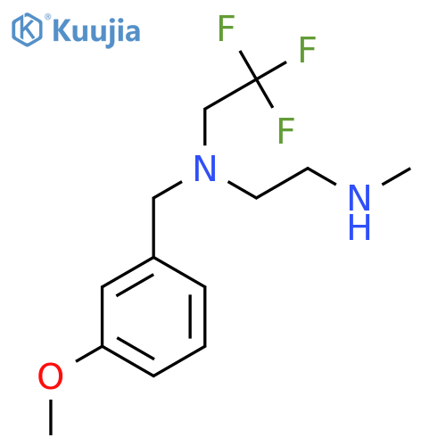(3-methoxyphenyl)methyl2-(methylamino)ethyl(2,2,2-trifluoroethyl)amine structure