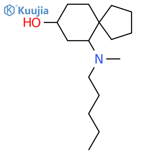 6-[Methyl(pentyl)amino]spiro[4.5]decan-8-ol structure