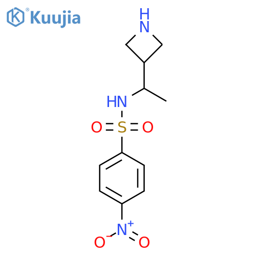 N-1-(azetidin-3-yl)ethyl-4-nitrobenzene-1-sulfonamide structure